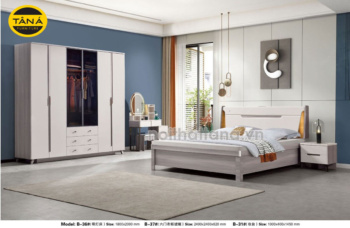 Bộ Giường Tủ Bàn Trang Điểm TA-B37 Thiết Kế Hiện Đại Đẳng Cấp