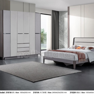 Bộ Giường Tủ Bàn Trang Điểm Hiện Đại Nhập Khẩu TA-3101-1