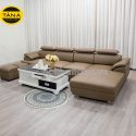 ghế sofa gục xéo H05 da cao cấp góc L hiện đại