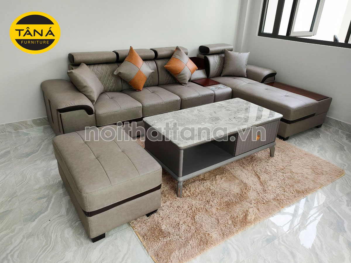 Ghế sofa da Hàn Quốc 4 chỗ ngồi