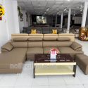 ghế sofa gục xéo H05 da cao cấp góc L hiện đại