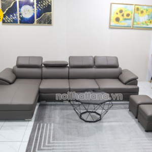 Sofa Da Cao Cấp Góc L Hiện Đại H05