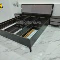 Mẫu giường ngủ gỗ mdf đẹp hiện đại nhập khẩu đài loan
