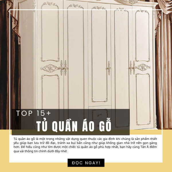 Top 15+ mẫu tủ quần áo gỗ phổ biến