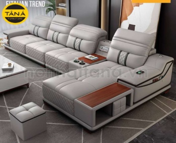 Ghế Sofa Da Hàn Quốc Góc L Hiện Đại N93