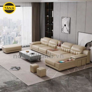Ghế Sofa Da Hàn Quốc Góc L Hiện Đại N90