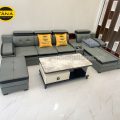 Sofa Tay Lượn Da Hàn Quốc Cao Cấp N60 Cho Phòng Khách Hiện Đại