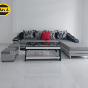 Sofa Vải Bố Góc L Cho Chung Cư Nhỏ Gọn T01