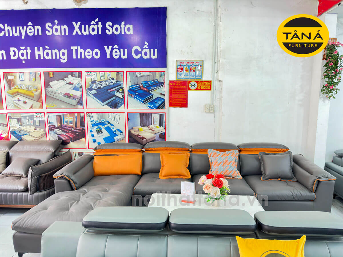 ghế sofa vải giả da cao cấp nhập khẩu đài loan TA-2065