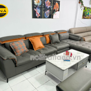 Sofa Vải Giả Da Góc L Cao Cấp TA-2065 Nhập Khẩu
