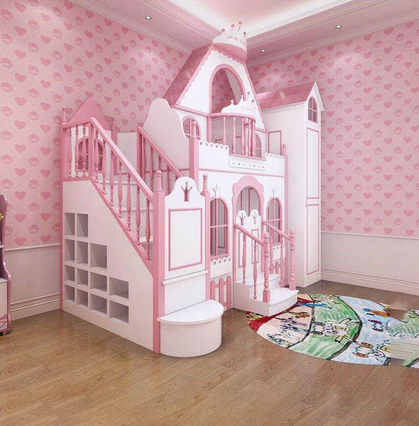 Giường công chúa hình lâu đài