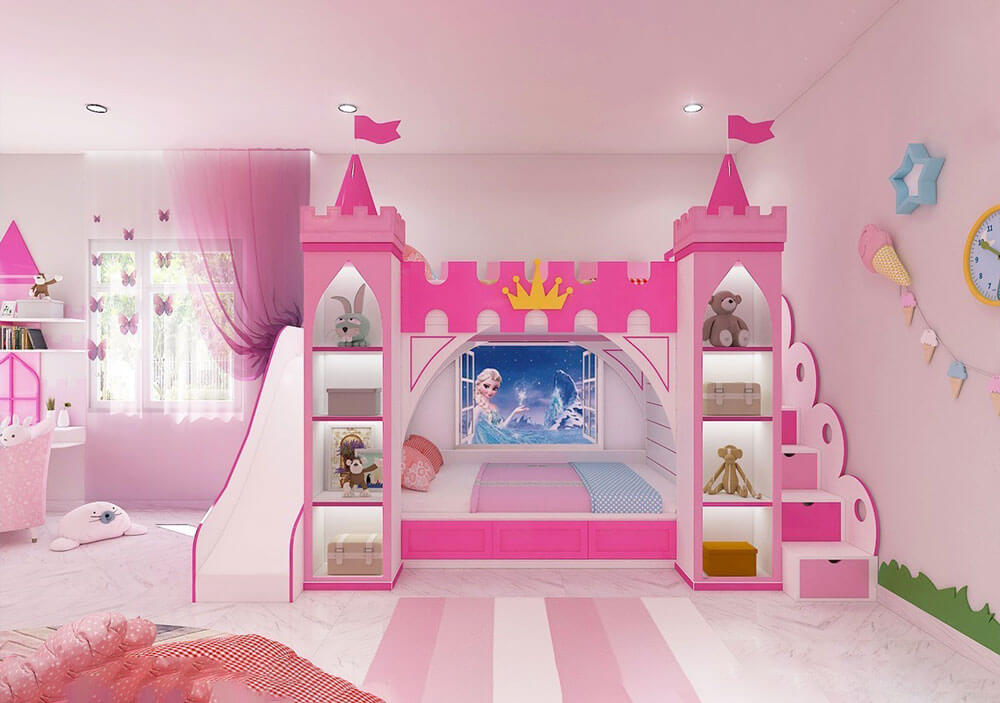 Giường công chúa hai tầng