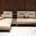 Sofa Gỗ Sồi Bọc Da Góc L Đẹp TA-882B-12