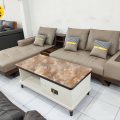 Sofa Gỗ Sồi Bọc Da Góc L Đẹp TA-882B-12