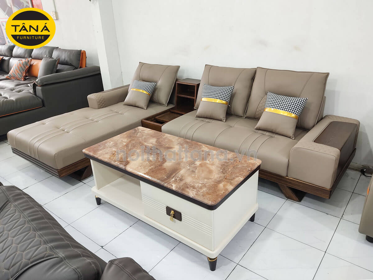 mẫu ghế sofa phòng khách chữ l nhỏ gọn giá rẻ