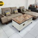 Sofa Gỗ Sồi Bọc Da Góc L Đẹp TA-882B-12