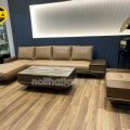 Sofa Gỗ Sồi Bọc Da Góc L Đẹp TA-888A