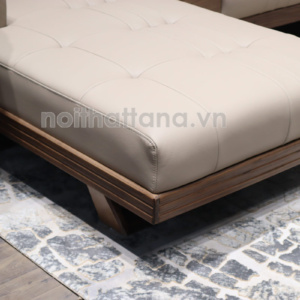 Sofa Gỗ Sồi Bọc Da Góc L Đẹp TA-882B-12