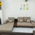 Sofa Gỗ Sồi Bọc Da Góc L Đẹp TA-882B-12