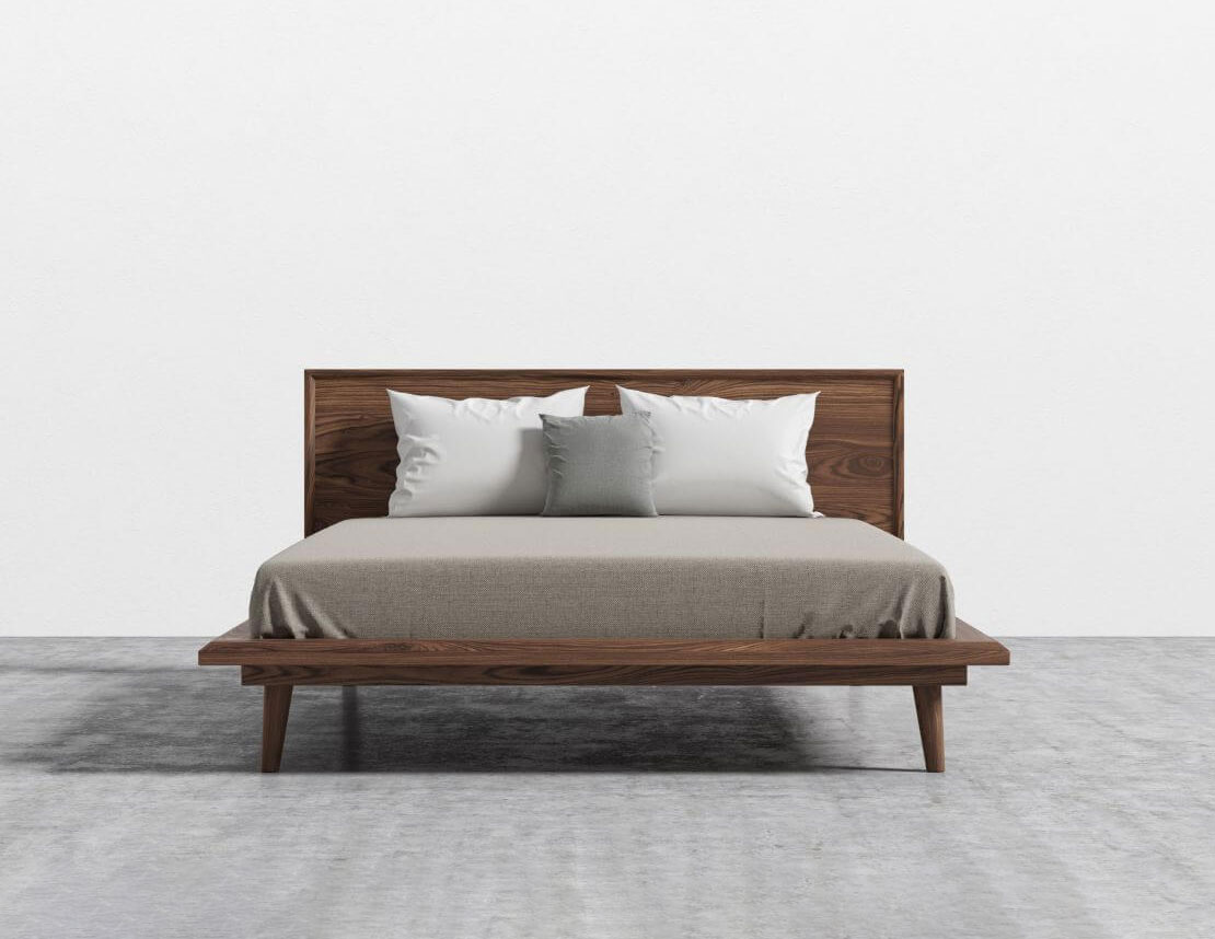 Mẫu giường ngủ gỗ chân cao giá rẻ