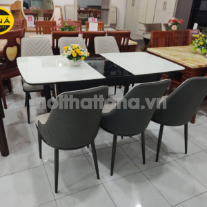 Bộ Bàn Ăn Thông Minh Có Bếp Từ Gấp Gọn 6 Ghế BA108