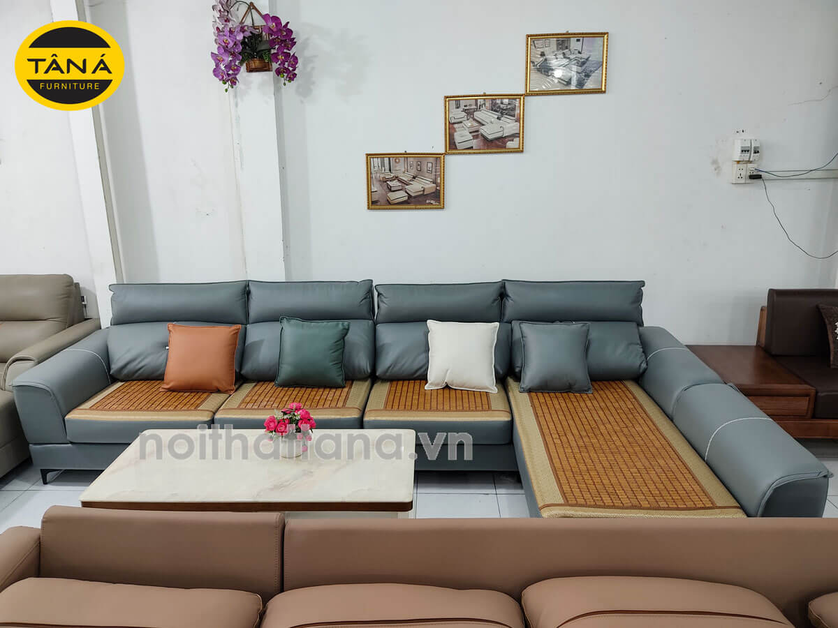 ghế sofa vải chiếu nỉ giả da góc L nhập khẩu Đài Loan TA-2310 ghế sofa vải chiếu nỉ giả da góc L nhập khẩu Đài Loan TA-2310