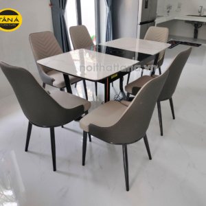 Bộ Bàn Ăn Thông Minh Có Bếp Từ Gấp Gọn 6 Ghế BA108