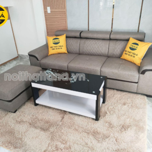 Ghế sofa băng da 3 chỗ ngồi nhỏ gọn QB34