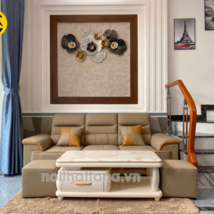 Ghế sofa băng da 3 chỗ ngồi nhỏ gọn QB30