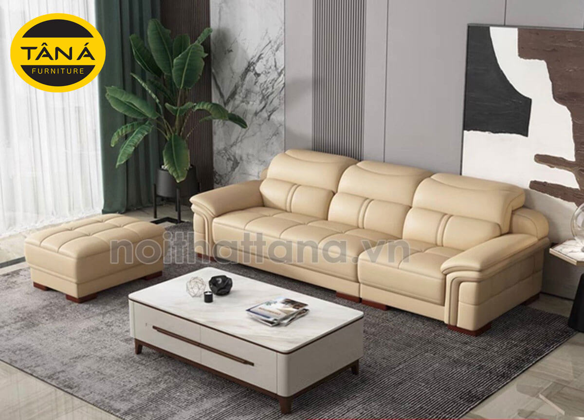 Ghế sofa băng da 3 chỗ ngồi nhỏ gọn TB36