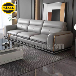 Ghế sofa băng da 3 chỗ ngồi nhỏ gọn TB44 sang trọng