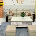 Ghế sofa băng da 3 chỗ ngồi nhỏ gọn NB15