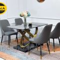 Bộ Bàn Ăn Mặt Đá 4 Ghế Hiện Đại Nhập Khẩu BA132