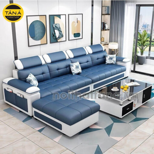 Ghế Sofa Băng Da 4 Chỗ Ngồi Hiện Đại TB57