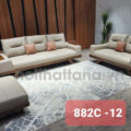 Sofa Băng Gỗ Sồi Bọc Da Hiện Đại TA-882C-12