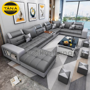 Ghế Sofa Da Hàn Quốc Góc Lớn Hiện Đại N105