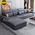 Ghế Sofa Da Hàn Quốc N108 Góc L Đệm Lưng Dập Nút Độc Đáo