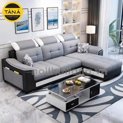 Sofa Vải T70 Hiện Đại 2m4 Tiện ích Cho Nhà Nhỏ