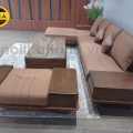 Sofa Gỗ Sồi Bọc Da Góc L Đẹp TA-888A