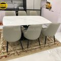 Bộ Bàn Ăn Mặt Đá Ceramic 6 Ghế Hiện Đại Nhập Khẩu BA145