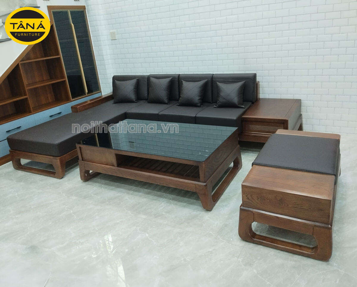 kích thước sofa gỗ chuẩn cho phòng khách