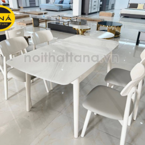 Bộ Bàn Ăn Mặt Đá 6 Ghế BA-D3602 Tối Giản Phong Cách Nhật
