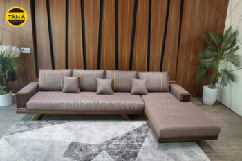 Sofa Da Cao Cấp Góc L Hiện Đại TA-887AB