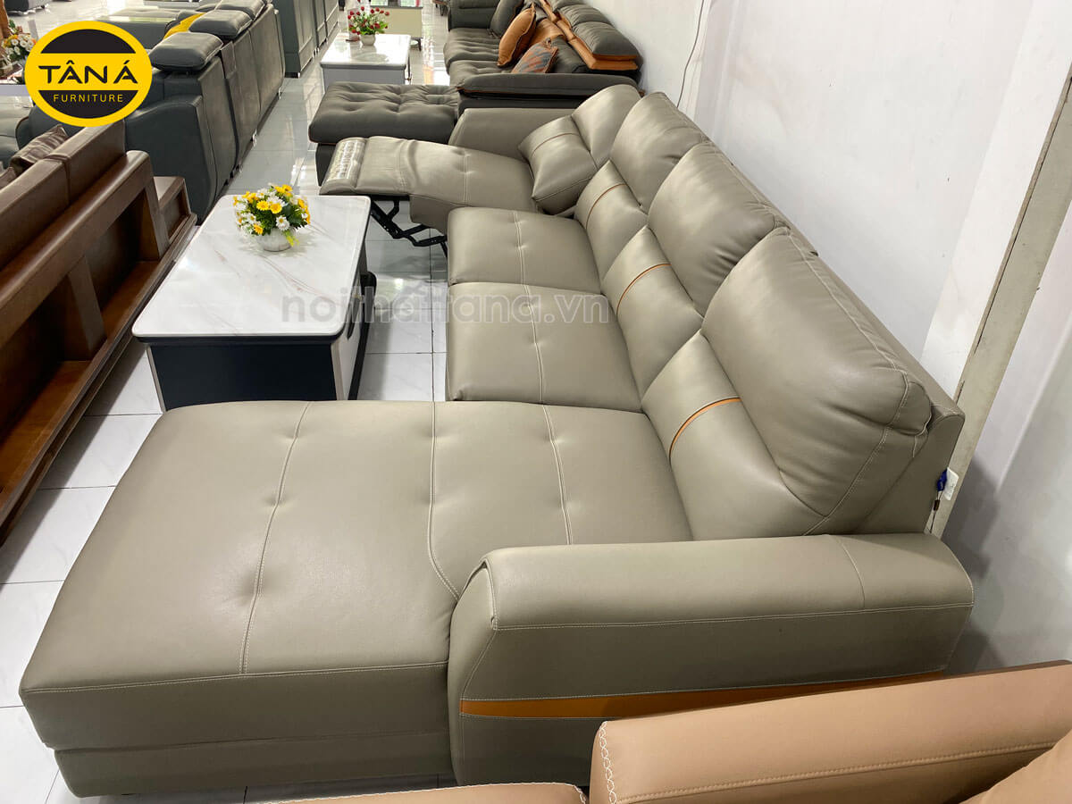 Ghế sofa da bò thư giãn chỉnh điện góc L Nhập Khẩu TA-B791A-2