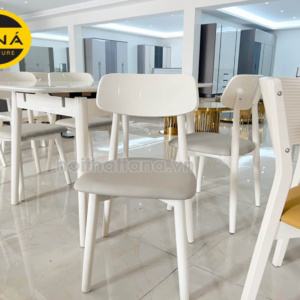 Bộ Bàn Ăn Mặt Đá 6 Ghế BA-D3602 Tối Giản Phong Cách Nhật