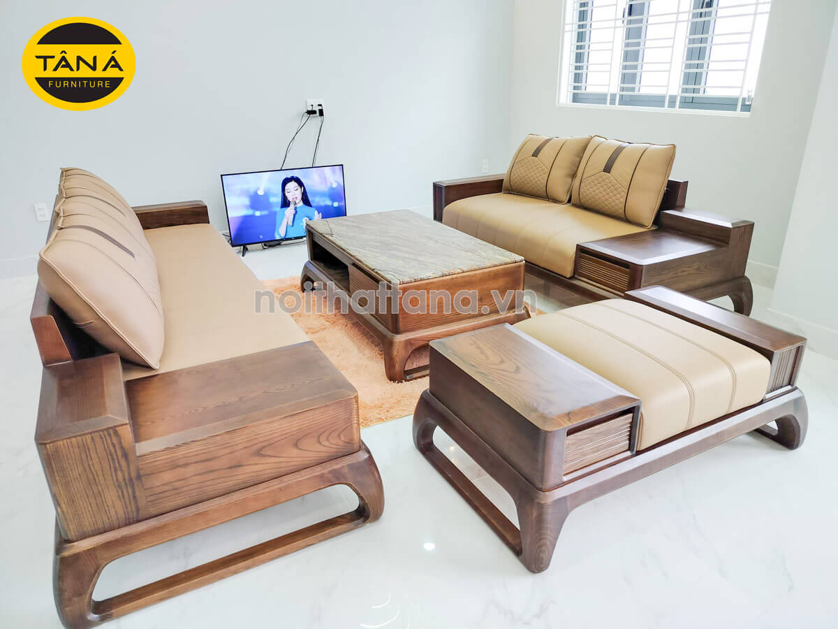 ghế sofa băng gỗ sồi nhập khẩu đài loan TA-G20