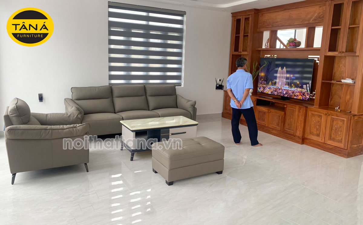 Khoảng cách đặt ghế sofa với kệ tivi là bao nhiêu