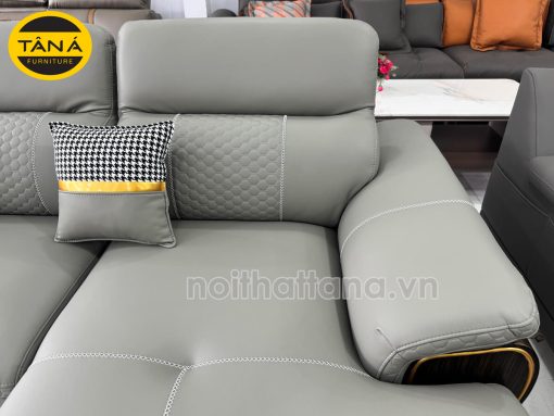 Sofa Da Cao Cấp Chống Trầy Xước, Lau Được Mực Góc L Đẹp TA-G23