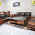 Sofa Băng Gỗ Hương Bọc Da Cao Cấp TA-G24