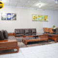 Sofa Băng Gỗ Hương Bọc Da Cao Cấp TA-G24